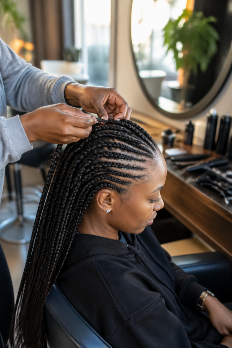 22 Small Cornrows for Long Hair