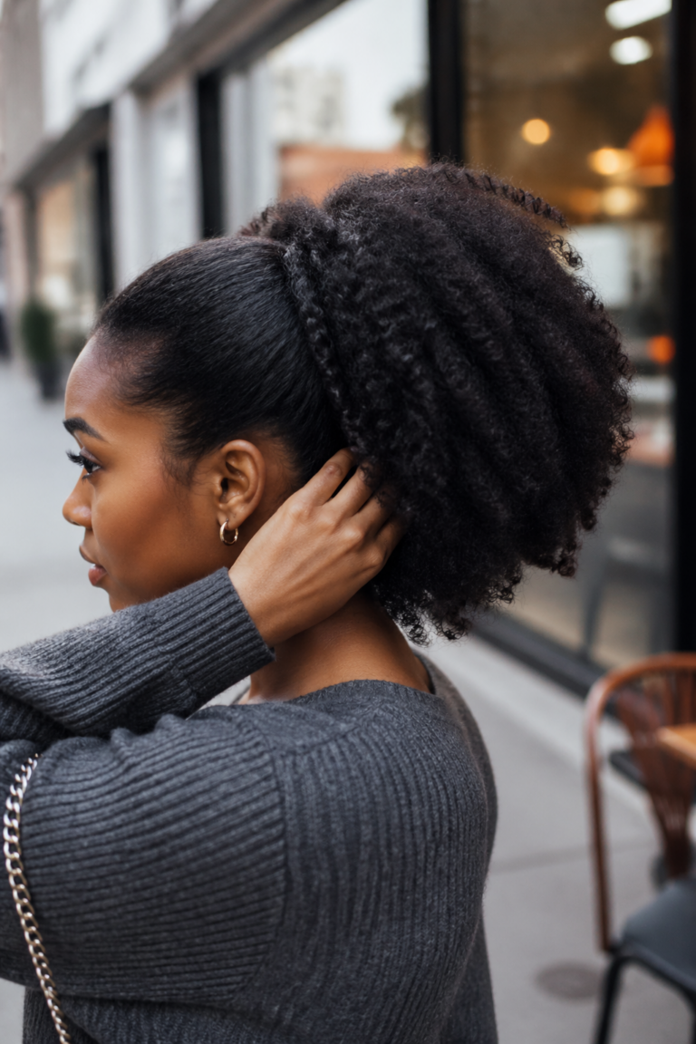 23 Faux Ponytails for Afro Hair
