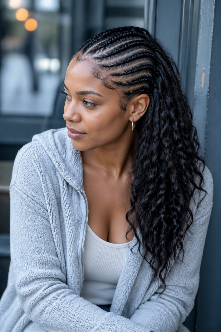 25 Half Cornrow Styles
