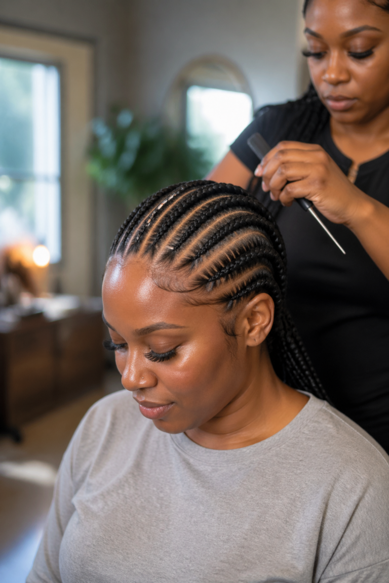 25 Stitch Cornrows for Black Women