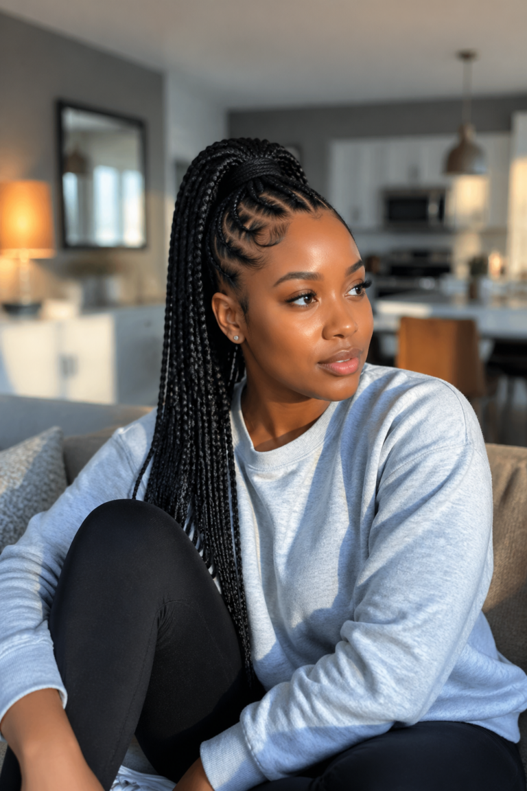 22 Cornrow Ponytails for Black Women