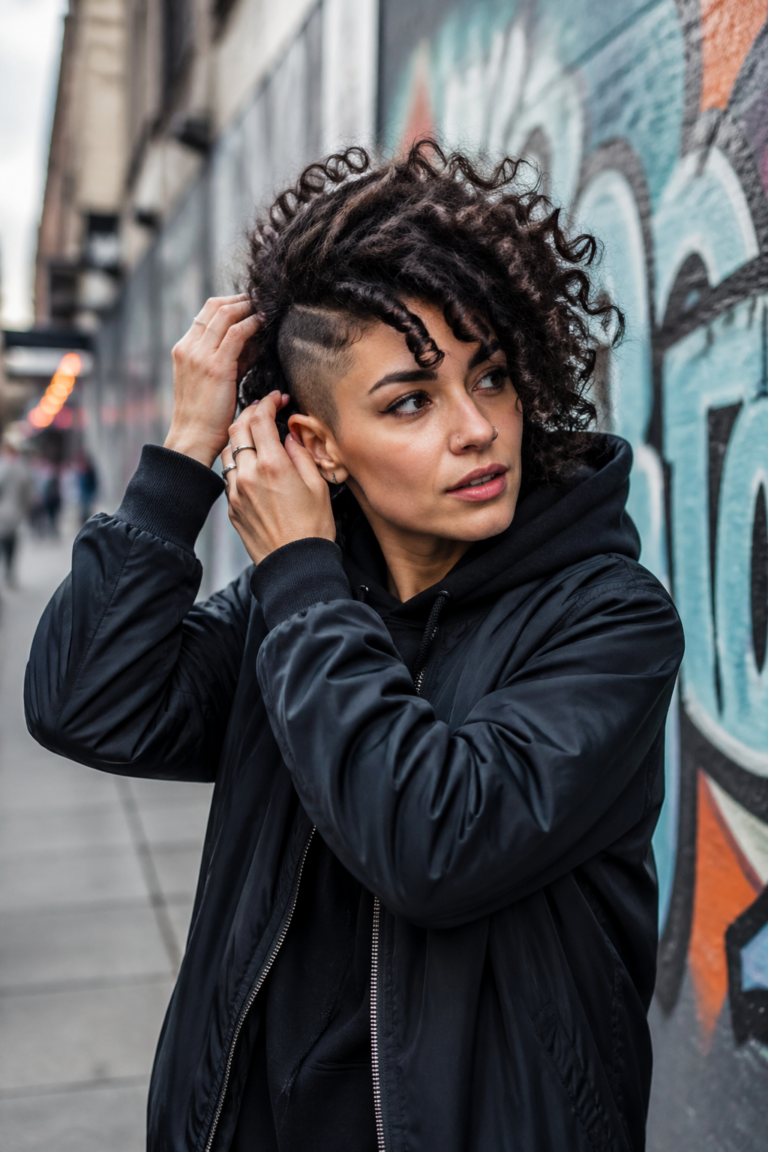 12 Punk Hairstyles for Curly Hair