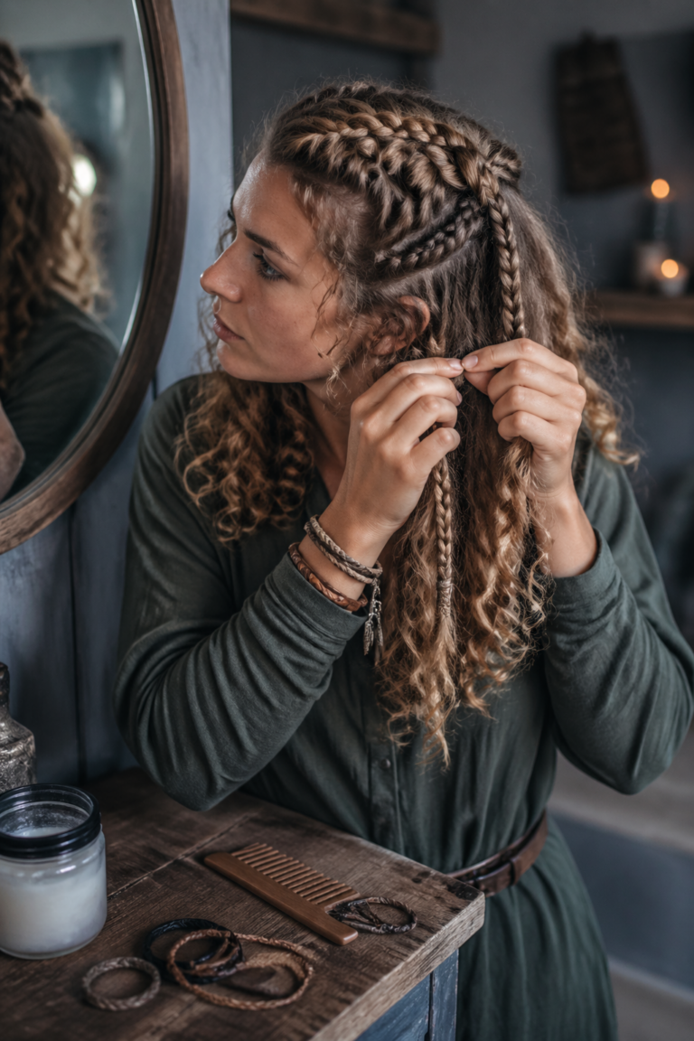 12 Viking Hairstyles for Curly Hair