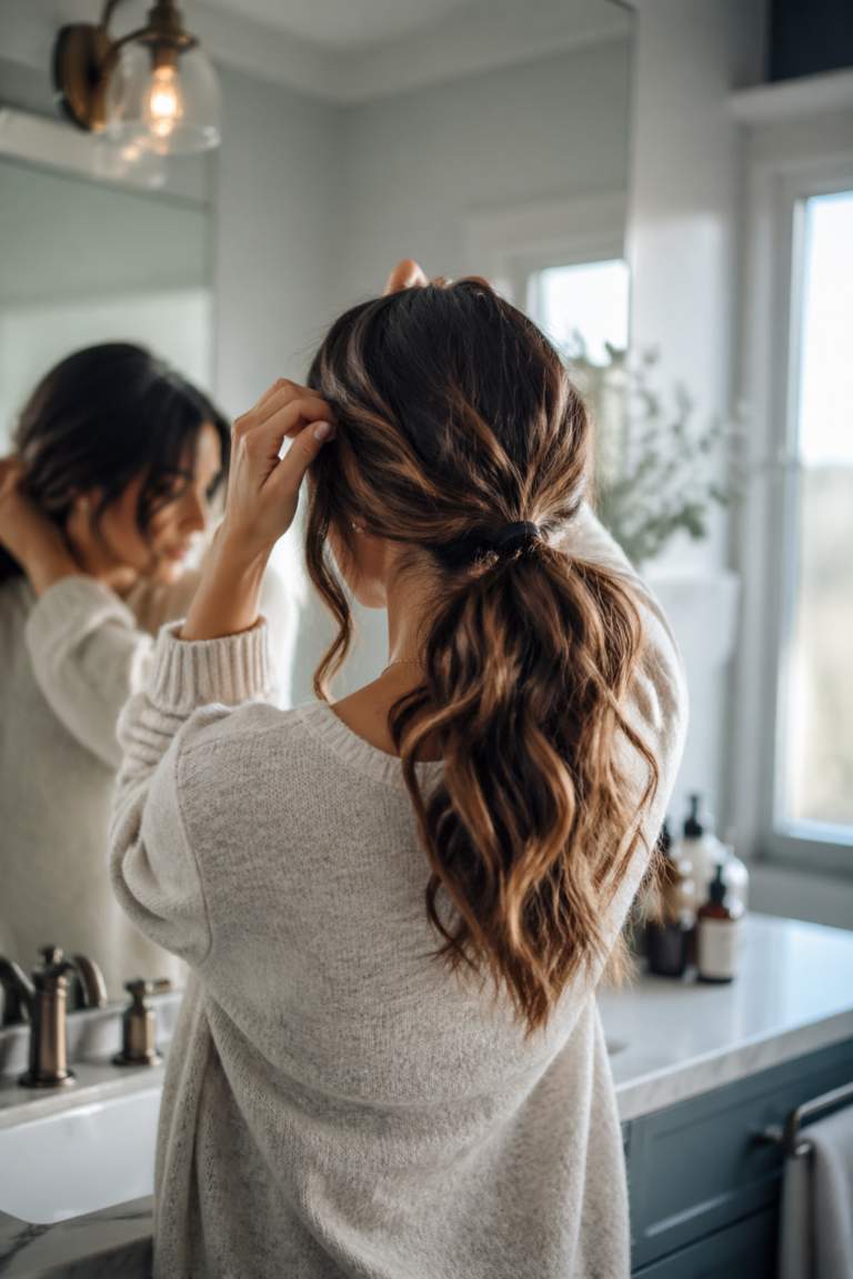 25 Wavy Ponytails for Thick Hair
