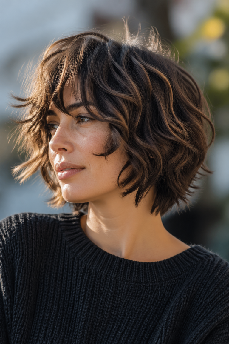 35 Short Wavy Shag Haircuts
