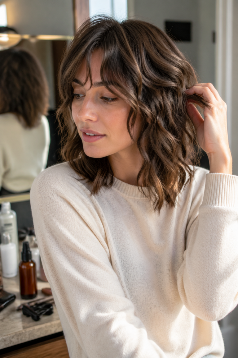 30 Wavy Shag Cuts for Medium Hair