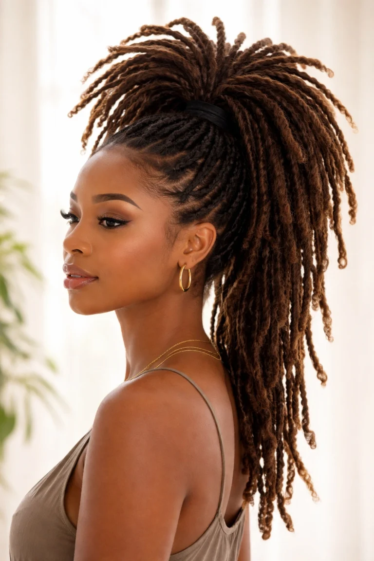 27 High Ponytails for Locs