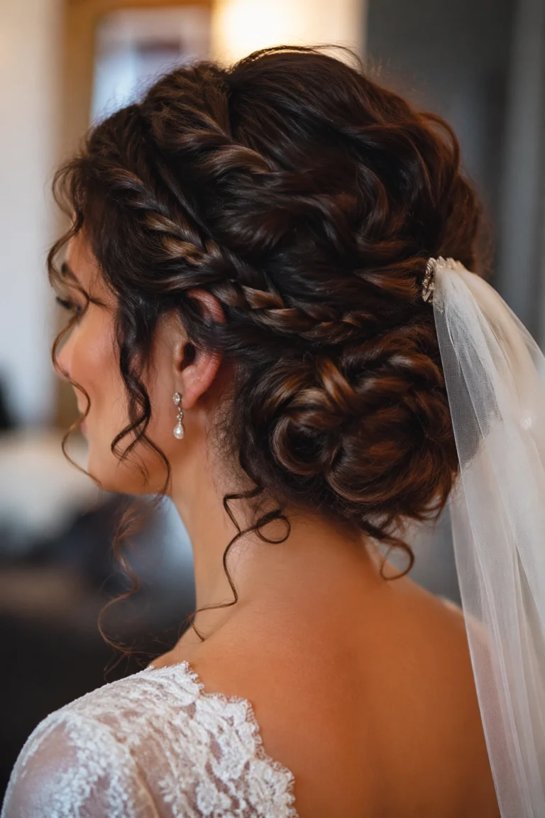 15 Braided Wedding Styles for Curly Hair