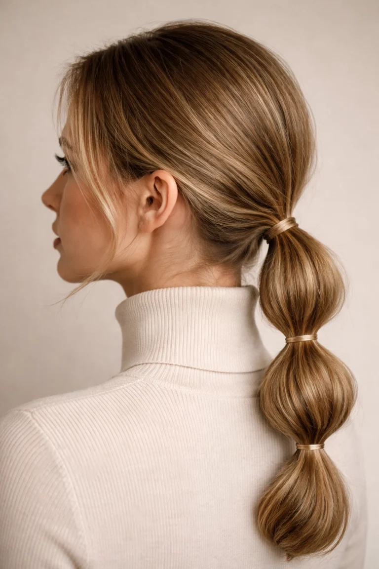 23 Double Bubble Braid Ponytails for a Fun Look