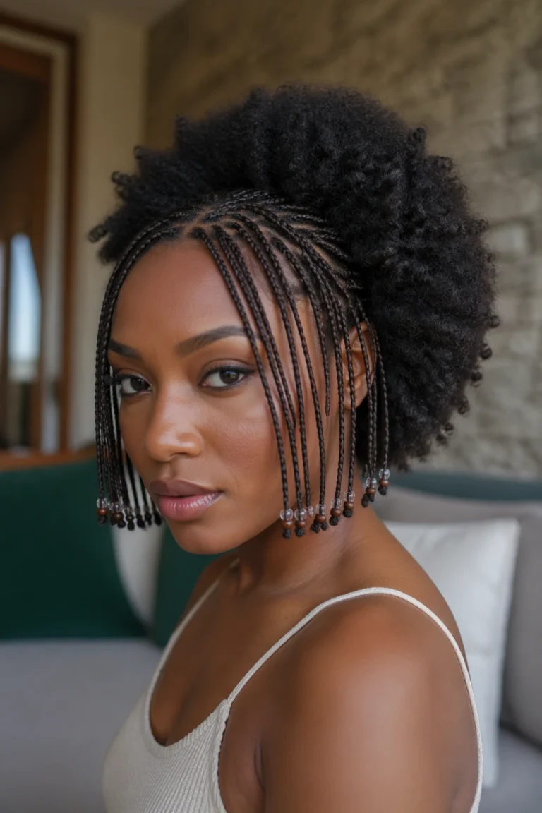 24 Afro and Braid Combo Styles for Women