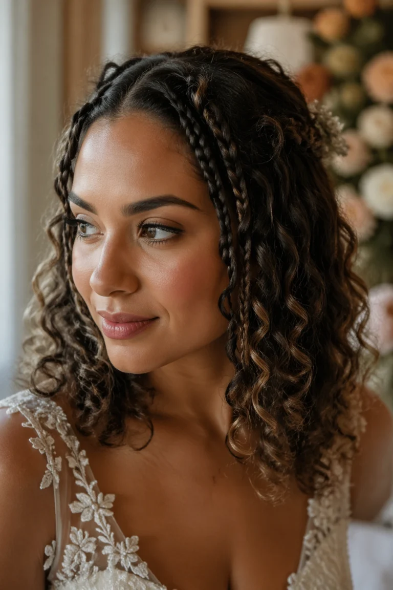 16 Wedding Hairstyles for Medium Curly Hair