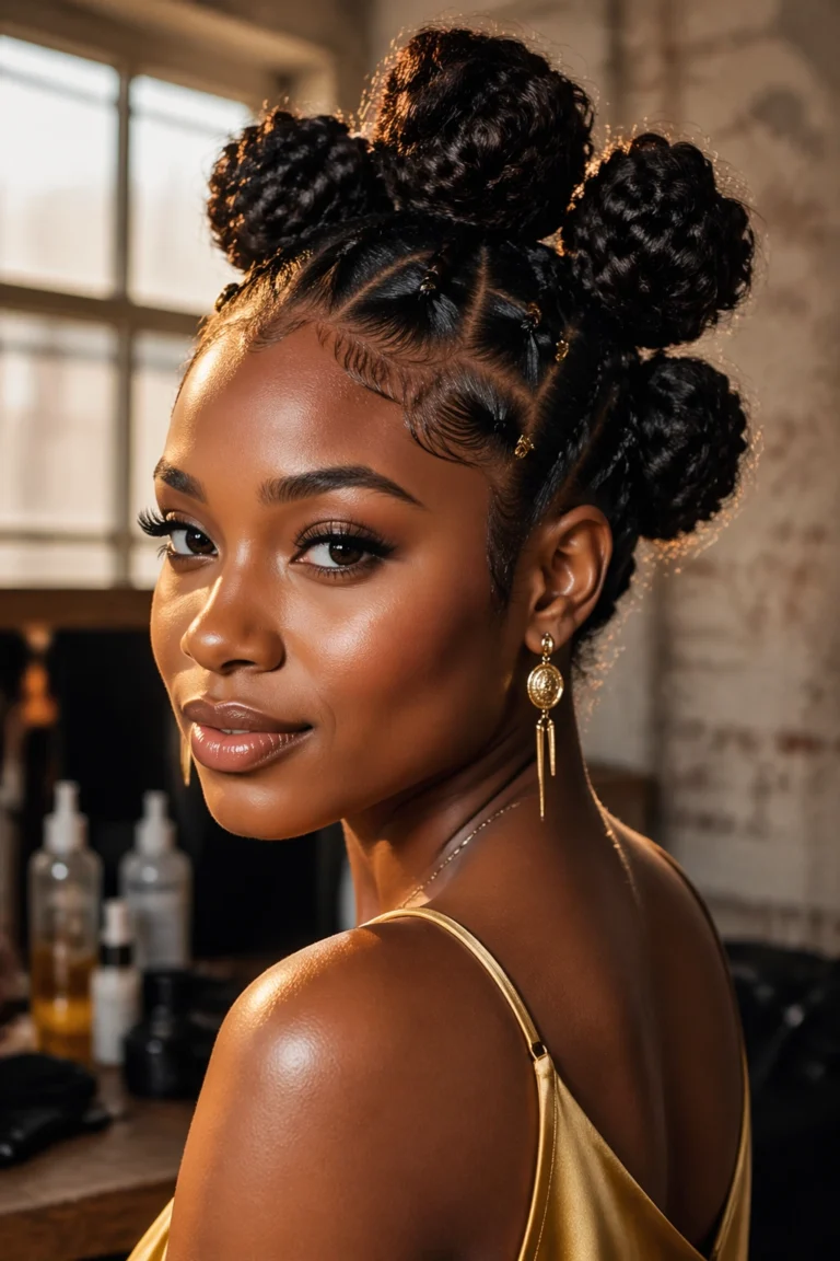 26 Afro Updo Styles for Special Events