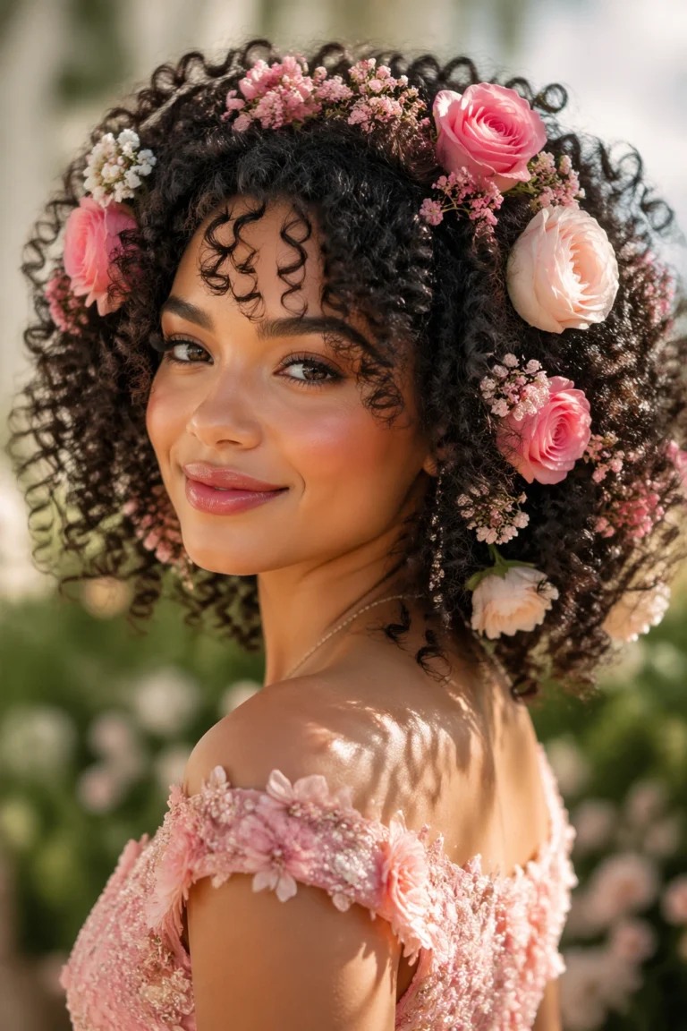 23 Quinceanera Hairstyles for Natural Curls