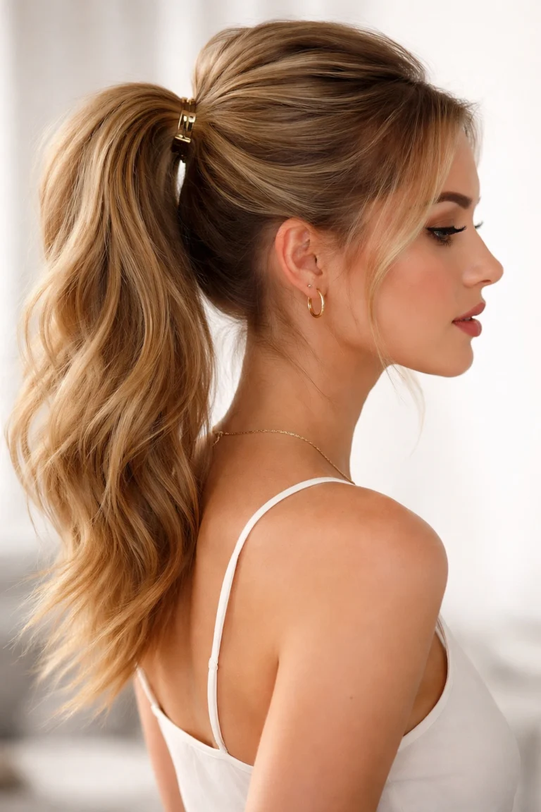 30 Messy Ponytails for Straight Hair