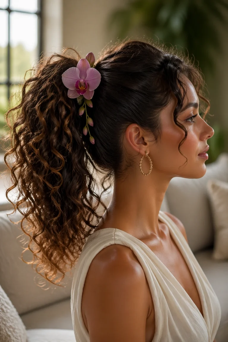 25 Ponytails With Flowers