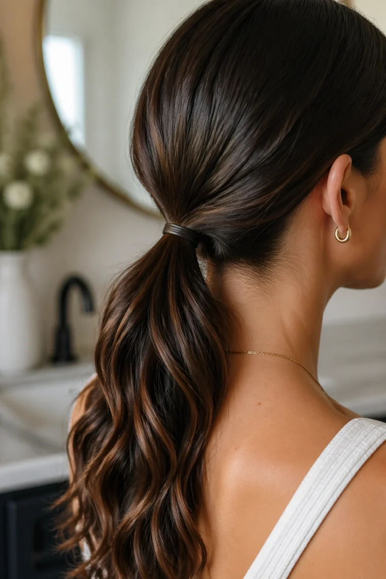 25 Ponytails for Wavy Hair With Long Hair