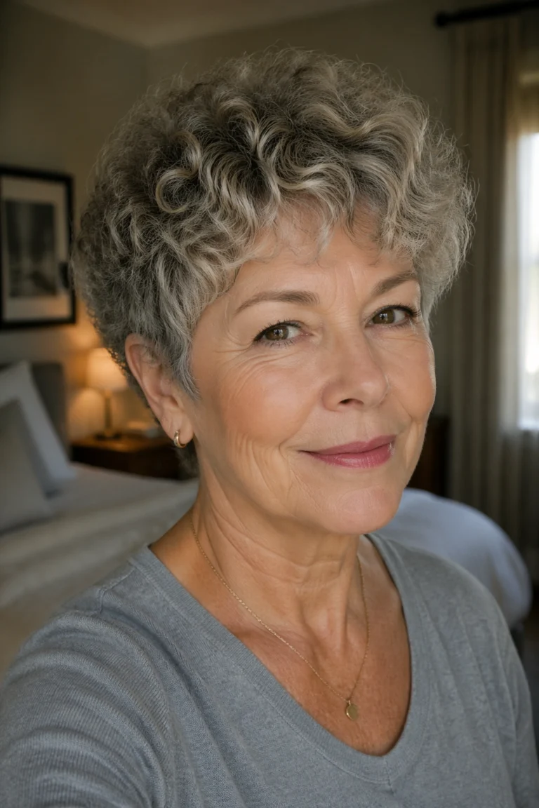 15 Curly Pixie Cuts for Women Over 50