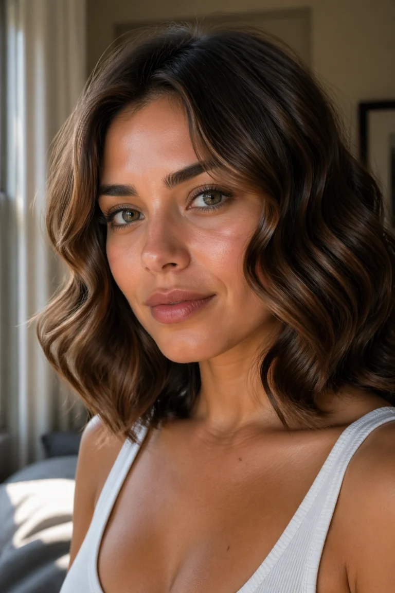 30 Wavy Styles for Heart Shaped Faces