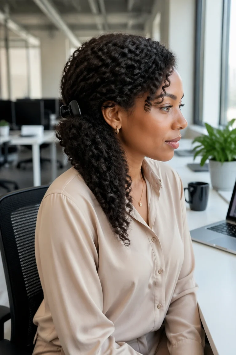 15 Work Hairstyles for Black Curly Hair
