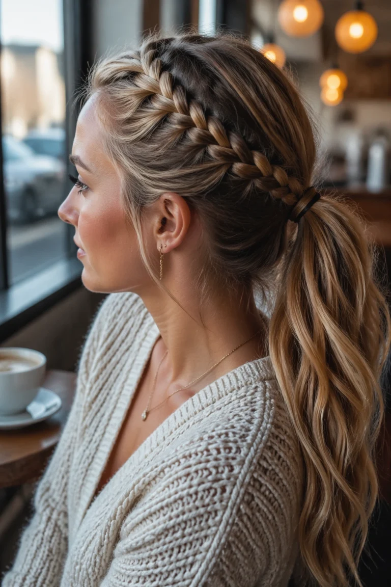 27 Sleek Braided Ponytails for Long Hair