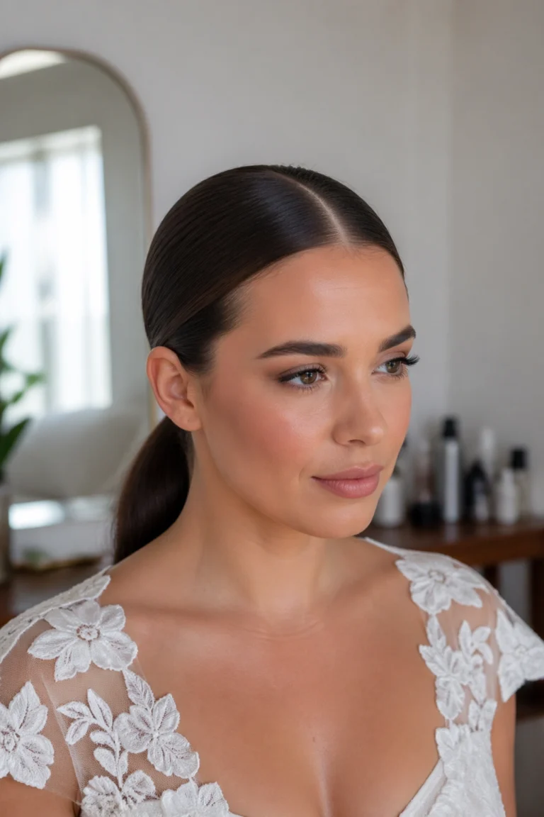 30 Wedding Ponytails for Short Hair