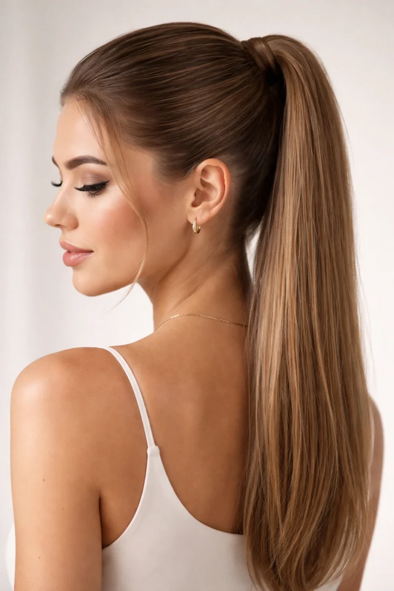 30 Half Up Ponytails for Straight Hair