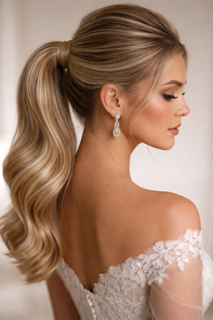 27 Voluminous Ponytails for Weddings
