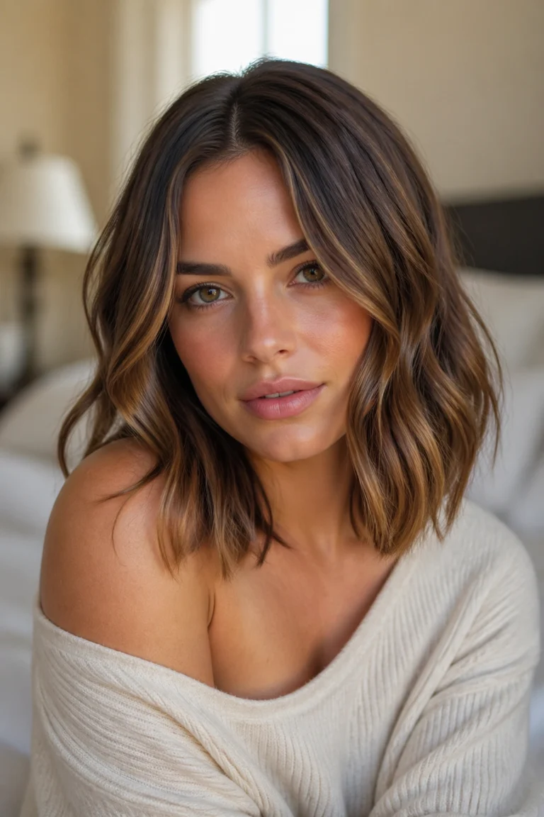 25 Wavy Lob Haircuts for Weddings