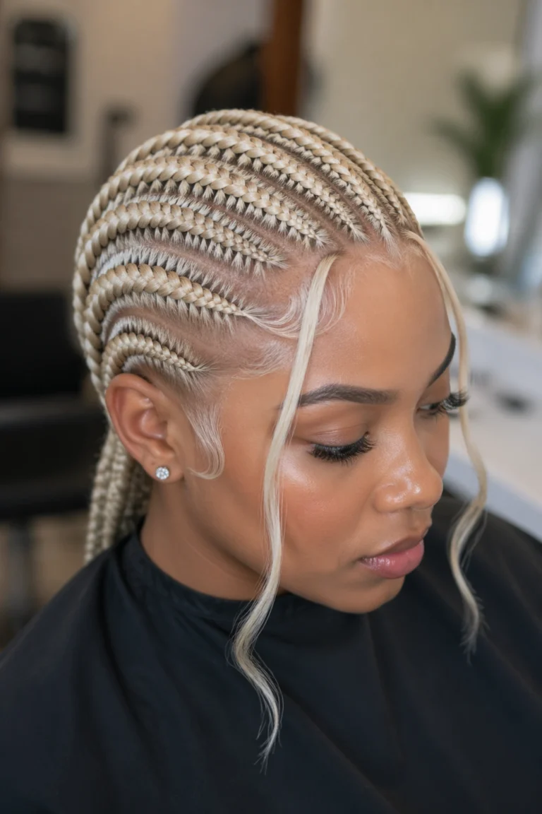 22 Stitch Cornrows in Blonde