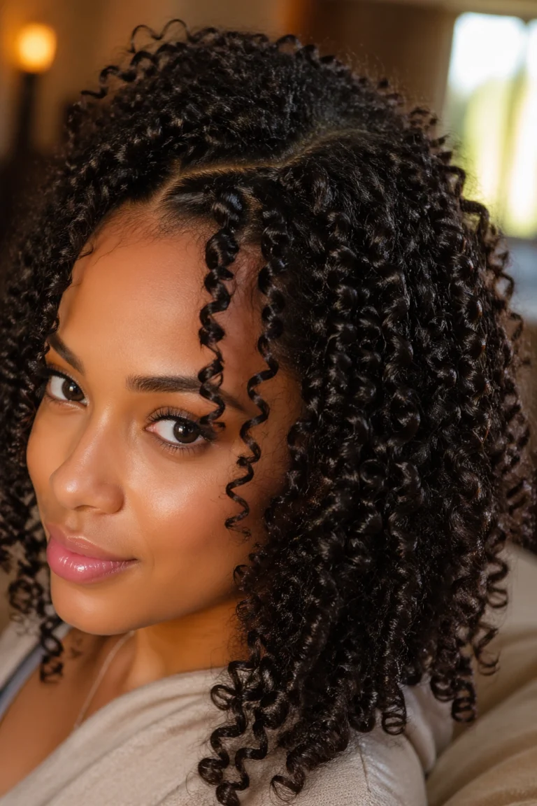 22 Cornrow Styles With Curly Ends