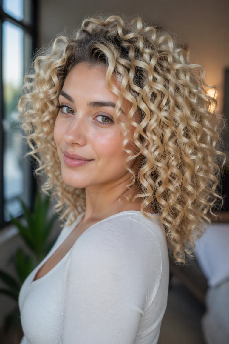 23 Blonde Dyed Curly Hair Ideas for Women