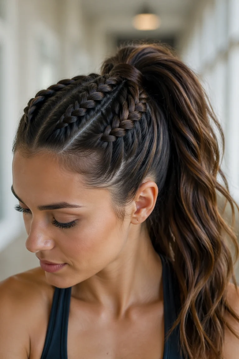 25 High Dutch Braid Ponytails for Thick Hair