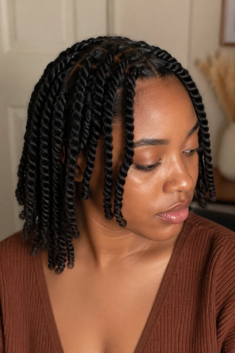 22 Straw Curls on Natural Hair
