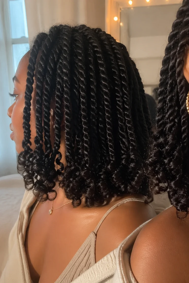 15 Twist Braids With Curly Ends