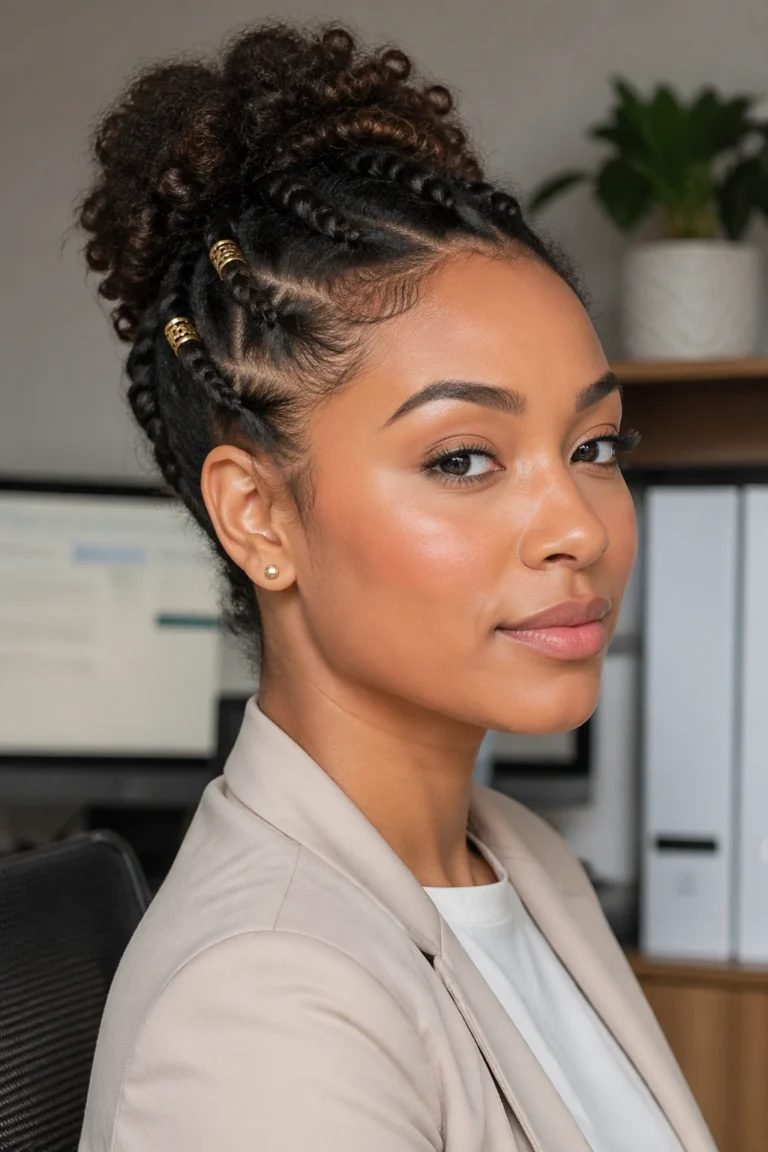 24 Work Hairstyles for Curly Natural Hair