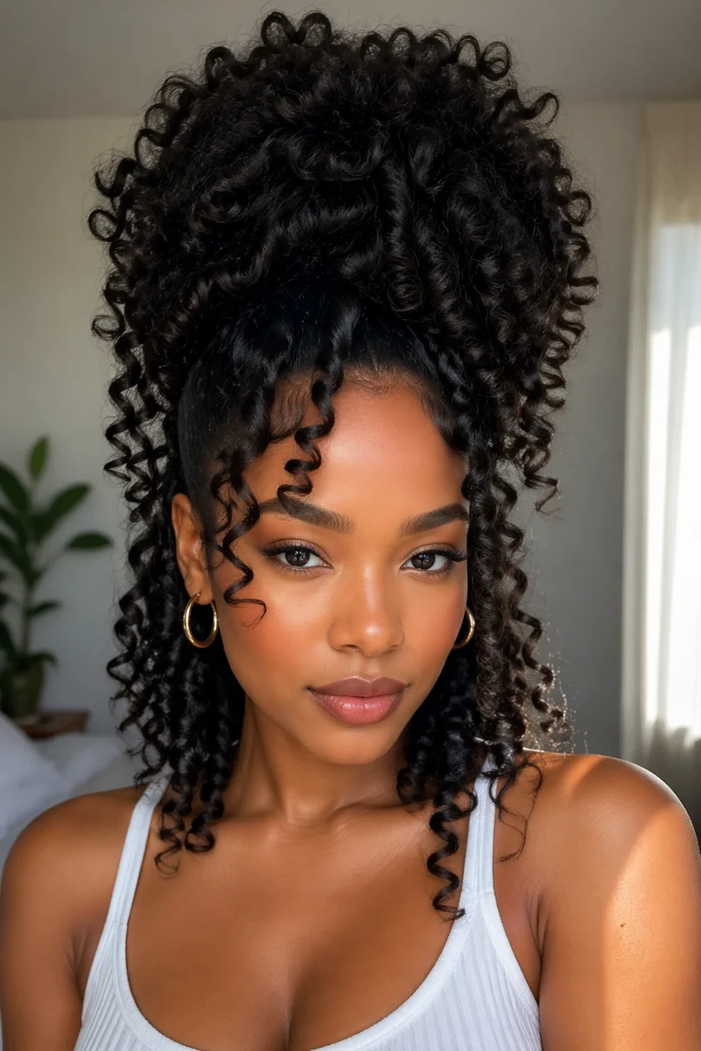 25 Wand Curls on Natural Hair