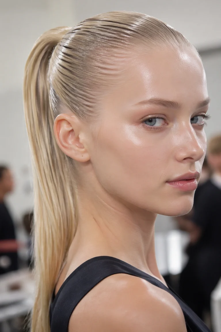 21 Blonde Sleek Ponytails That Stay Smooth